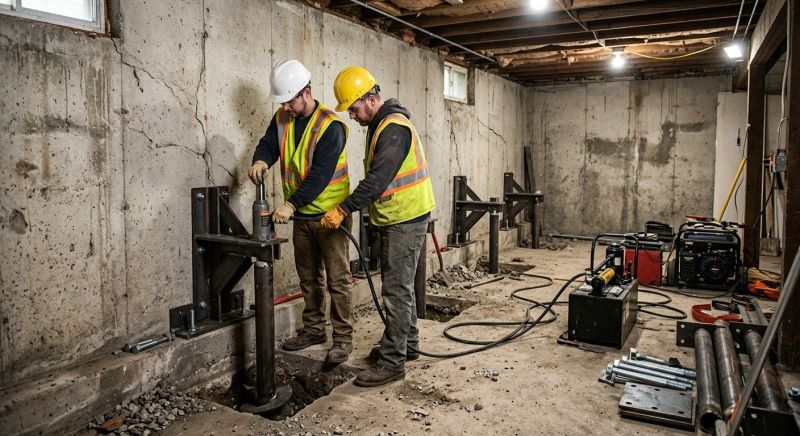 Basement Stabilization in Draper, UT