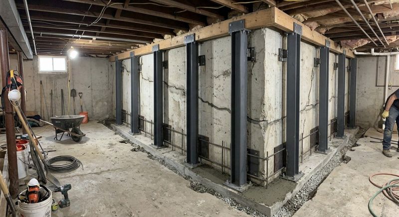 Basement Stabilization in Draper, UT