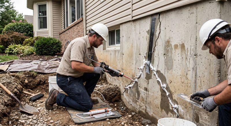 Cracked Foundation Repair in Midway, UT