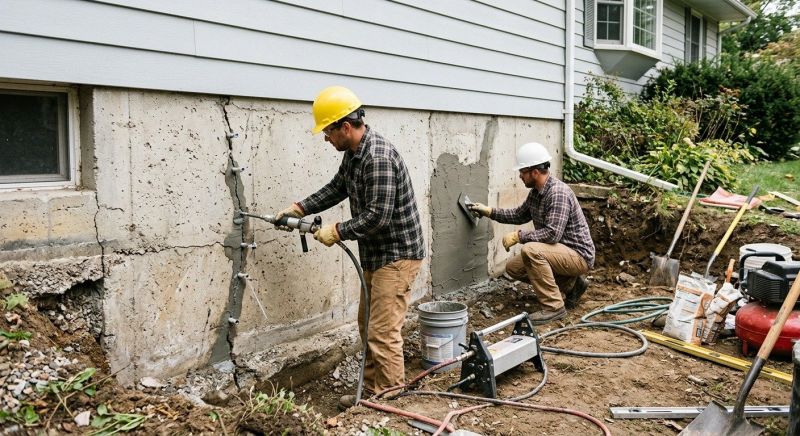 Cracked Foundation Repair in Park City, UT