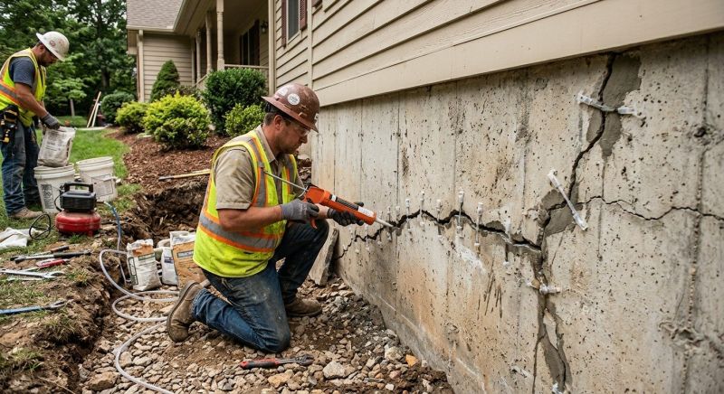 Cracked Foundation Repair in Provo, UT