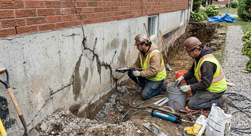 Cracked Foundation Repair in Tooele County, UT