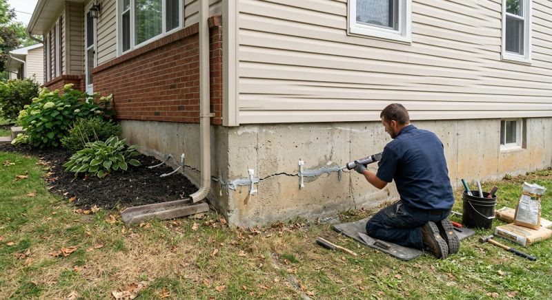Cracked Foundation Repair in Tooele, UT
