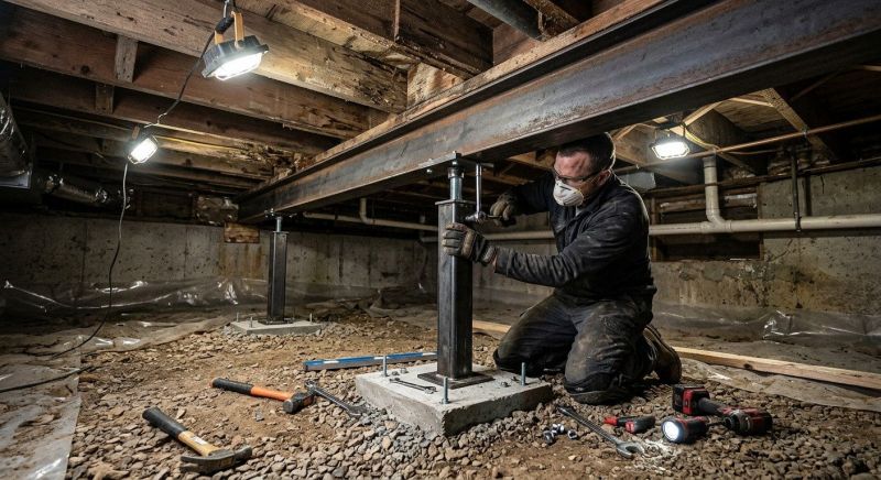 Crawlspace Structural Repair in Draper, UT