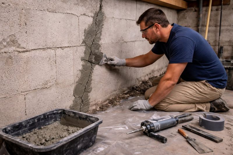 Foundation Crack Repair in Lehi, UT