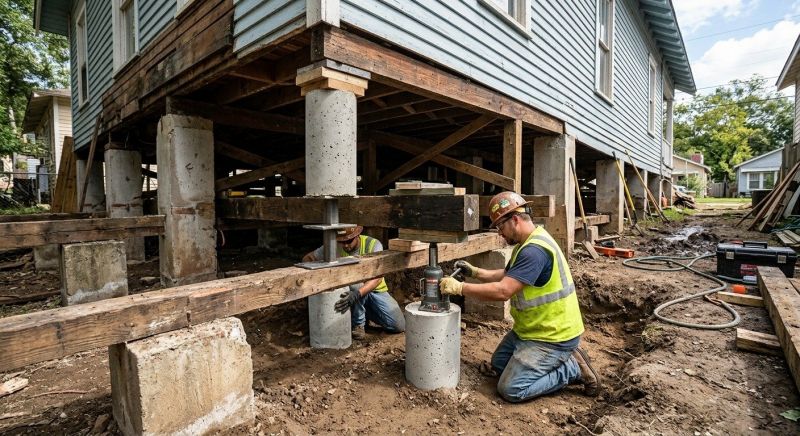 Foundation Pier Repair in Draper, UT