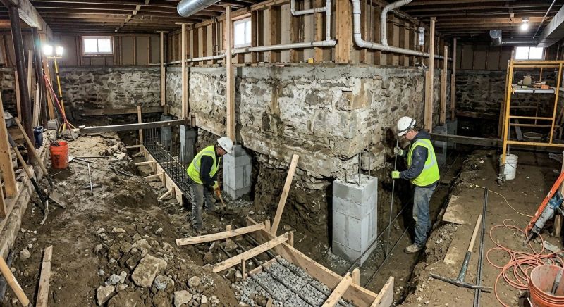 Foundation Underpinning in Draper, UT