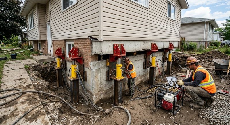 Sinking Foundation Lifting in Draper, UT