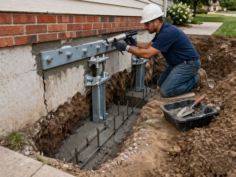 Sinking Foundation Repair in Alpine, UT