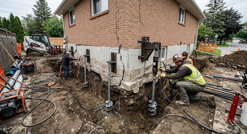 Sinking Foundation Repair in Lehi, UT